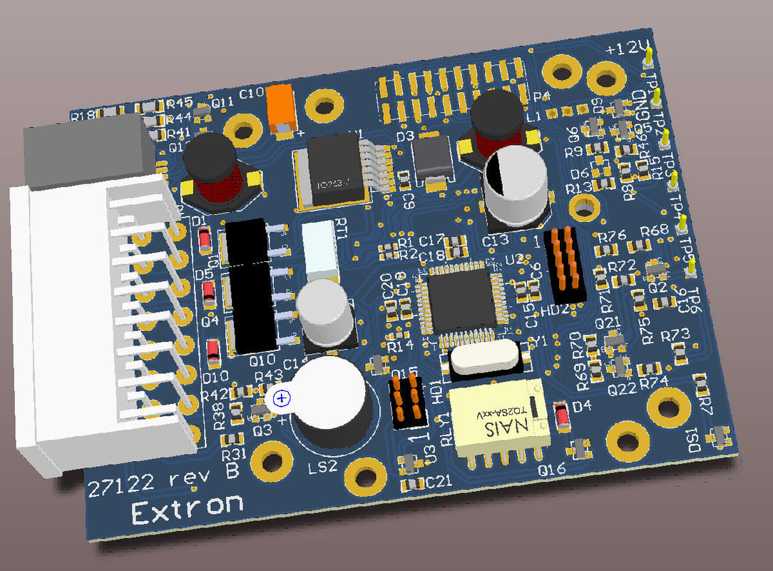 RoHS lead free smt pcb assembly 2.0mm thickness for control board